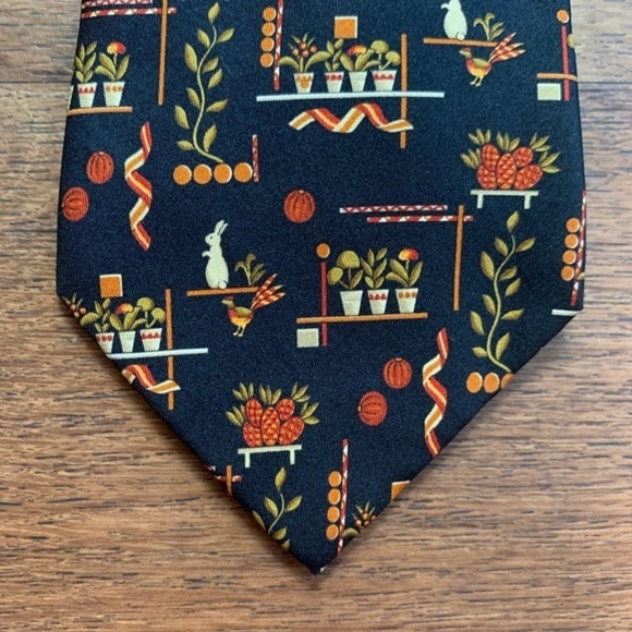 Salvatore Ferragamo “Potted Plants” Silk Tie - Picture 6 of 8
